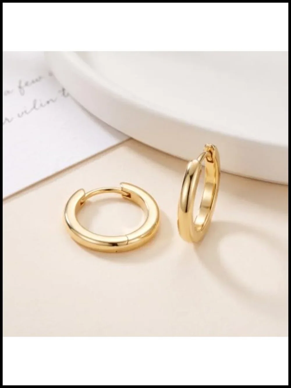 14K Gold Hoop Earrings for Women Small Huggie Earrings Hypoallergenic